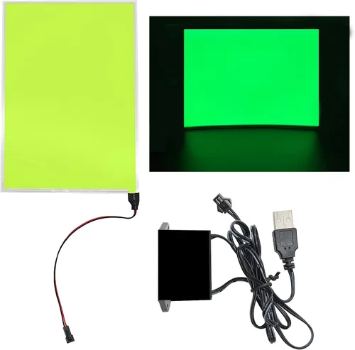 Miniatura 11 de El Panel de retroiluminación 8.2 x 5.9 pulgadas, panel de luz electroluminiscente, luz de fondo cortable, lámina de papel neón para decoración