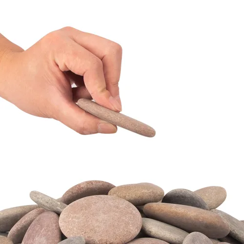 Miniatura 3 de [Aproximadamente 94 piezas – 100 piezas] (18 libras) Rocas para manualidades, Rocas para pintar, Rocas de río de 2.1"-3.5", Rocas planas, Rocas DIY