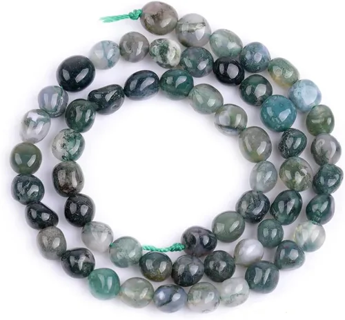 Miniatura 25 de HAAMIIQII - Cuentas sueltas de cristal de amatista púrpura natural de 5-8 mm, pequeñas, irregulares, en forma libre, pulidas, para hacer joyas, 38