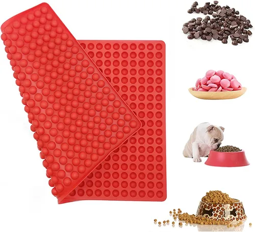 Miniatura 7 de 468-Cavity - Molde redondo de silicona, molde de gotas de chocolate, tapete para hornear, molde para golosinas para perros, moldes de caramelo