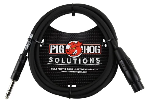 Miniatura 4 de Pig Hog PX-TMXF3 Cable Adaptador TRS de 1/4" a XLR, 0.91 m