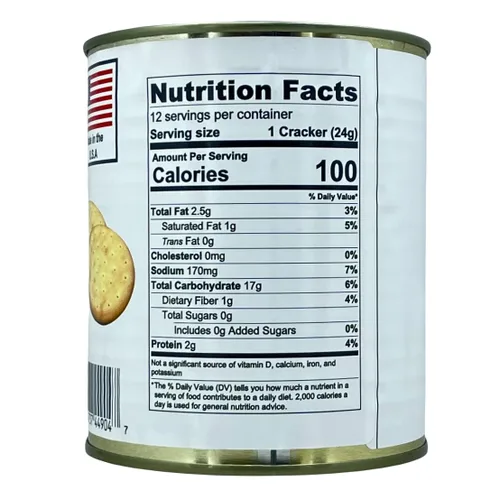 Miniatura 2 de Future Essential Pilot - Galletas de pan #2.5 (12 latas) – 144 porciones totales de alimentos de supervivencia de emergencia 30 años de vida útil