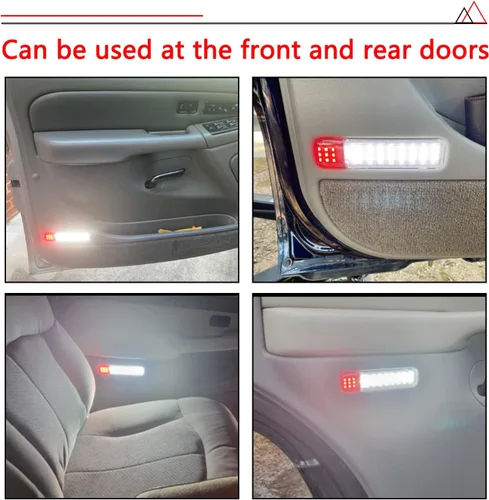 Miniatura 5 de 4 luces LED para panel de puertas interiores compatibles con Chevy Silverado GMC C/K, Sierra 1500 2500 3500, Suburban, Avalanche, Hum-mer H2 Yukon 4
