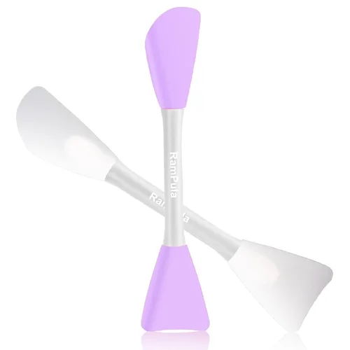 Miniatura 10 de RamPula Cepillo de silicona para máscara facial, cepillo aplicador de máscara de barro facial flexible para aplicar máscara facial, máscara