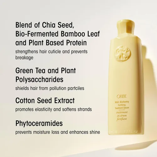 Miniatura 6 de Oribe Hair Alchemy Fortifying Treatment Serum - Previene la rotura y fortalece el cabello frágil, hidrata y mejora la suavidad con protección contra