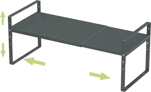 Jojocross Estante organizador de especias apilable expandible en gabinetes, estantes de cocina, armarios de cocina, estantes apilables, despensa, 1