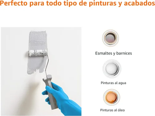 Miniatura 4 de Amazon Basics Cubiertas de rodillo de pintura de microfibra, para acabado liso, 4 pulgadas, paquete de 24