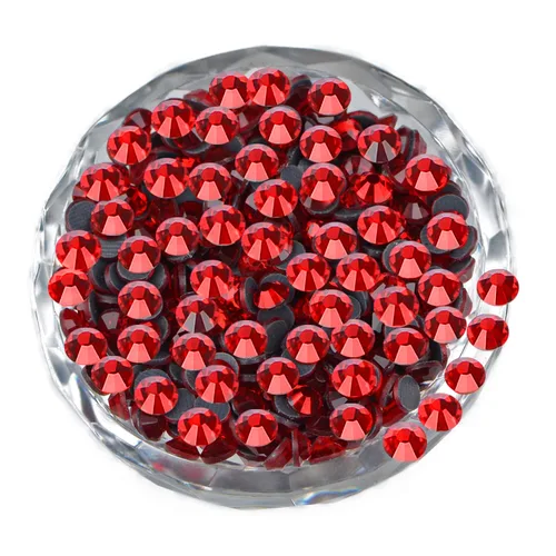 Miniatura 34 de LPBeads 10000 unidades de diamantes termoadhesivos SS6 amatista con parte trasera plana, gemas de diamantes de imitación de cristal redondas