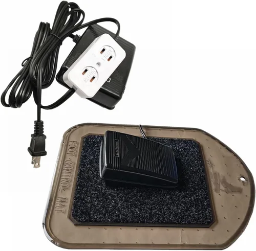 HONEYSEW Pedal de control de pie universal con luz y bloque de motor FC-143 para máquina de coser casera con almohadilla de control de pie