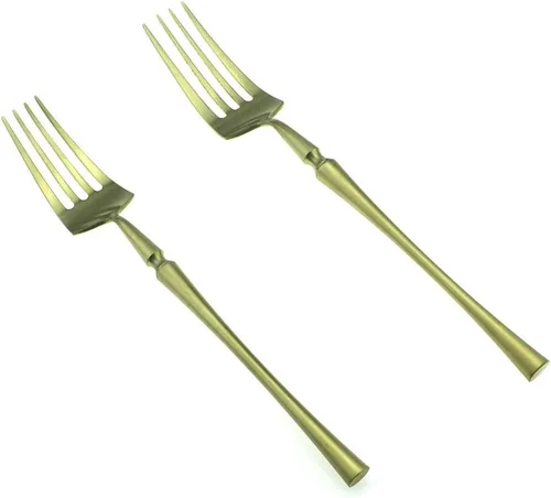 Miniatura 7 de JASHII Juego de cubiertos de lujo de 24 piezas de acero inoxidable 18/10 para 4 personas, incluye cuchillo de cena, tenedor, cuchara, apto