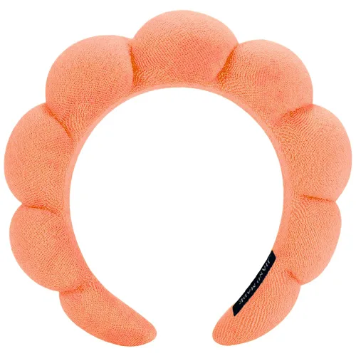 Miniatura 27 de AOENJIE Diademas de spa para lavar la cara o maquillaje, diademas de burbuja de esponja para el cuidado de la piel, diadema de tela de rizo