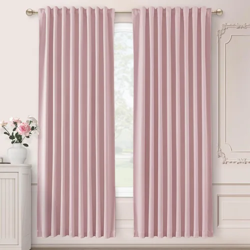 Miniatura 59 de SHINELAND Cortinas opacas cortas para ventanas de dormitorio, cortinas de baño, 45 pulgadas de largo