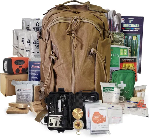 Miniatura 10 de Kit de emergencia para 1 persona/mochila de supervivencia durante 72 horas para desastres naturales, huracanes, situaciones de emergencia o errores