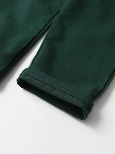 Miniatura 30 de Conjunto de pantalones para bebé, camisa de manga larga + pantalones + corbatín + tirantes, trajes de caballero para niños pequeños
