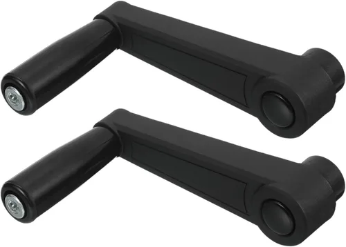 Miniatura 8 de uxcell 2 piezas de mango giratorio de 0.315 x 3.346 in (diámetro x L), mango de manivela de torno universal de repuesto para máquina de molienda