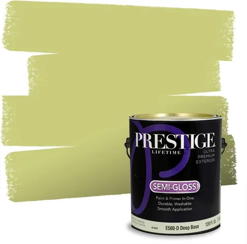 Miniatura 107 de PRESTIGE Pinturas Pintura interior e imprimación en uno, 1 galón, cáscara de huevo, aventura