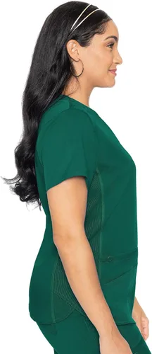 Miniatura 3 de Med Couture Touch - camisa de uniforme médico con cuello en V para mujer