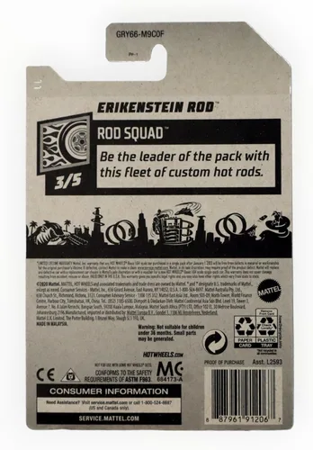 Miniatura 2 de Hot Wheels - Caña ERIKENSTEIN - Verde Oscuro - Rod Squad 3/5-120/250 - Steam Punk