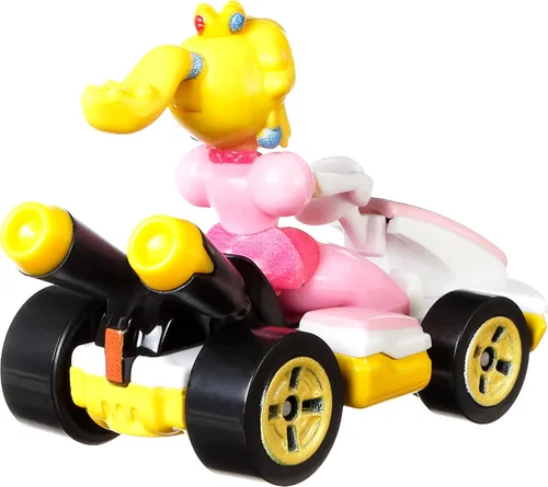 Miniatura 5 de Hot Wheels GBG28 Mario Kart 1:64 Die-Cast Peach con Vehículo Kart Standard