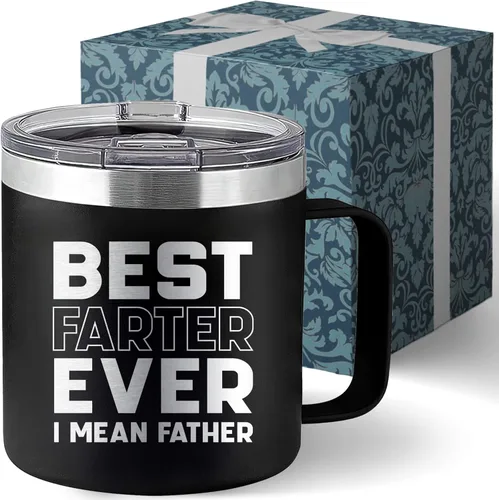 Mejor Padre que Flatea, Quiero Decir Padre, Taza del Día del Padre - Mejor Taza de Papá del Mundo - Taza de Chistes de Papá Taza de Papá Papá Tazas