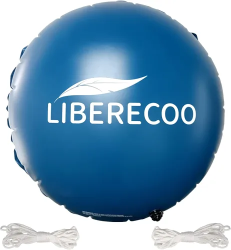 LIBERECOO Almohadas de piscina redondas de 4 pies para piscinas sobre el suelo - Almohadas de invierno súper duraderas de 0.4 mm | Almohadas