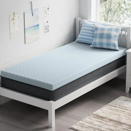Miniatura 20 de OhGeni - Cubrecolchón de espuma viscoelástica de 2 pulgadas con funda, funda de cama suave con base antideslizante, mejorado con gel refrescante