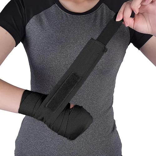 Miniatura 7 de 2 piezas de boxeo vendaje elástico de compresión para muñeca, guantes interiores de entrenamiento para artes marciales, kickboxing, muay thai