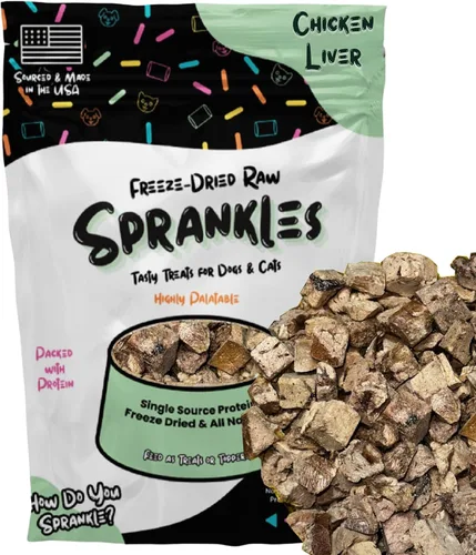 Miniatura 10 de Golosinas de hígado de res liofilizadas para gatos y perros, un solo ingrediente, totalmente natural, sin granos, con alto contenido de proteínas
