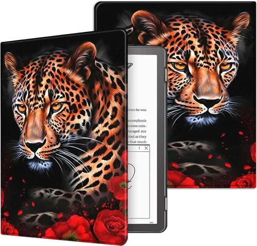 Miniatura 89 de Funda para Kindle básico de 6 pulgadas (11.ª generación), múltiples ángulos, piel sintética, delgada, con función de encendido y apagado automático
