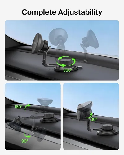 Miniatura 6 de Belkin Soporte de teléfono Tesla, soporte magnético inalámbrico para automóvil para vehículos eléctricos (imán fuerte) con cable USB C de 3.3 pies