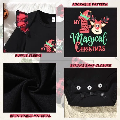 Miniatura 11 de HINTINA Conjunto de ropa para bebé recién nacida con diadema para el primer Halloween