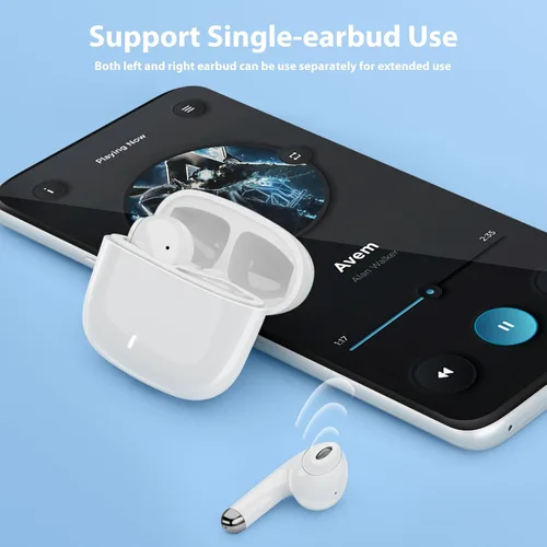 Miniatura 5 de Auriculares inalámbricos para Samsung S25 Ultra S26 S24 S23 Fe S22+, 5.3 auriculares Bluetooth con aislamiento de ruido con micrófono táctil HiFi