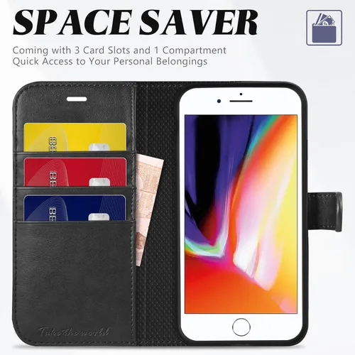 Miniatura 3 de TUCCH - Funda tipo cartera para iPhone 8 Plus