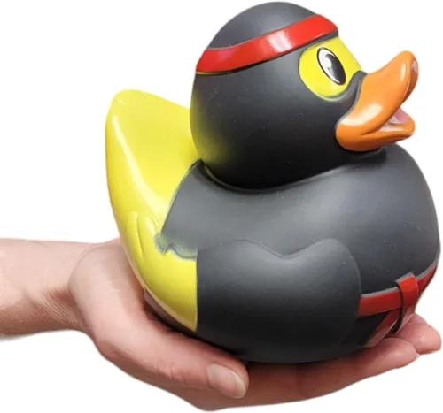 Miniatura 11 de Big Rubber Ducky - Mezcla coleccionable (5.5 pulgadas) de alienígena, robot, dinosaurio, splat, ninja, confeti, corazón rosa, amarillo, unicornio
