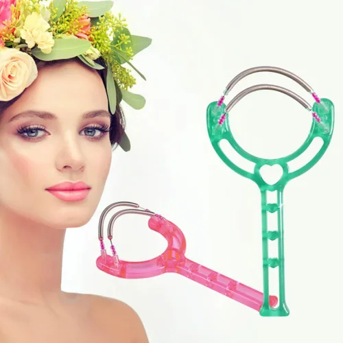 Miniatura 5 de MERRYHAPY 2 unids removedor de vello facial primavera herramienta depiladora para mujeres diseño de resortes duales dispositivo de eliminación