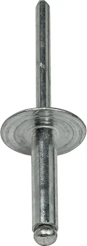 Miniatura 5 de Fastenere Remaches Pop de Brida Grande - 1/8" x 1/2" (50 piezas) Resistentes, de Extremo Abierto, Aluminio Resistente a la Corrosión, Alta