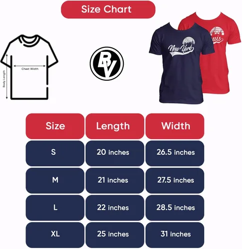 Miniatura 6 de BROOKLYN VERTICAL Camiseta de manga corta para hombre con estampado en el pecho Nueva York, Atlanta, San Luis, Los Ángeles