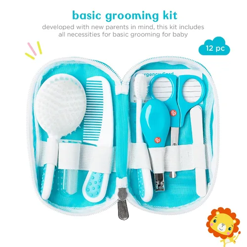 Miniatura 2 de Smart Care Fisher-Price - Kit de aseo para bebés de 12 piezas, artículos esenciales para recién nacidos, juego de regalo para bebés, incluye kit
