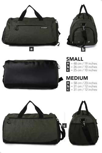 Miniatura 6 de Fitgriff Bolsa de gimnasio para hombres y mujeres con compartimento para zapatos y artículos húmedos, bolsa de lona para viajes, deportes, fitness