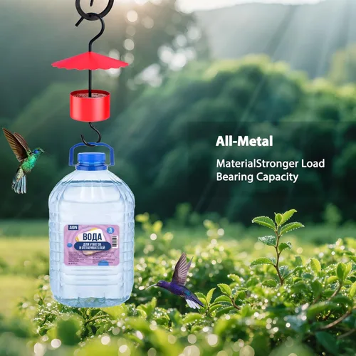Miniatura 3 de Comedero grande de metal para colibríes, protector de hormigas de 5 onzas, para comederos de colibríes, mantiene eficazmente la miel segura, se