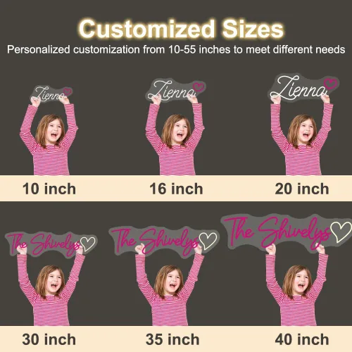 Miniatura 5 de Letrero de neón personalizado, letrero de neón con nombre personalizado para decoración de pared, luz de neón LED personalizable para dormitorio