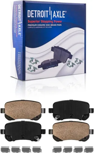 Miniatura 6 de Detroit Axle - Kit de freno trasero para Chrysler Town & Country Dodge Grand Caravan Routan Journey, 2009 2010 2011 2012 Rotores de freno de disco