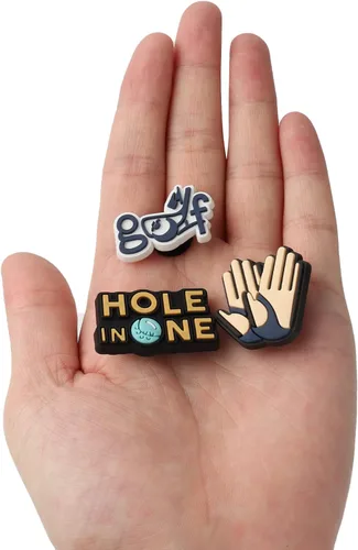 Miniatura 3 de Dijes de decoración de zapatos con temática de golf, 20 dijes de zapatos de pelota de golf para niños, niños, hombres, amantes del golf, accesorios
