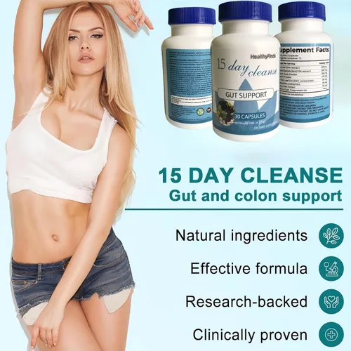 Miniatura 3 de Limpieza de 15 días, apoyo intestinal y colon, desintoxicación avanzada de limpieza intestinal de 15 días para mujeres y hombres con Senna, cáscara