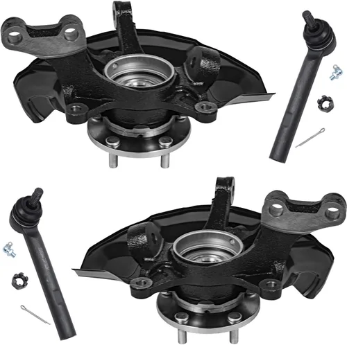 Miniatura 50 de Detroit Axle - Conjunto de manguetas de dirección delanteras de 2 piezas para Hyundai Accent 06-11, 2 manguetas de dirección y conjunto de buje