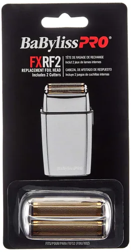 Miniatura 2 de BaBylissPRO Lámina y cortador de repuesto para máquinas de afeitar MetalFX de doble hoja Plateado