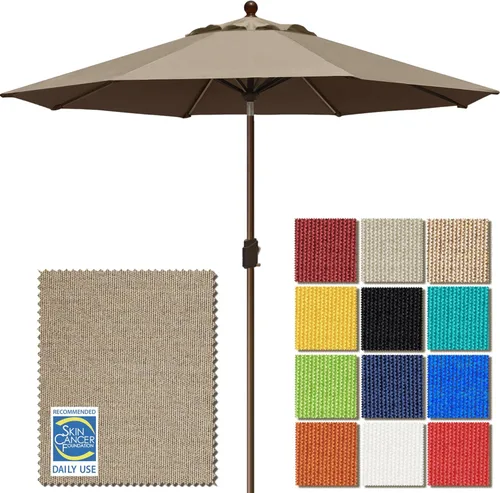 Miniatura 86 de EliteShade USA Sombrilla de Mercado de 9 Pies con Garantía de 10 Años Sin Decoloración, Sombrilla de Patio, Sombrilla de Mesa para Exteriores