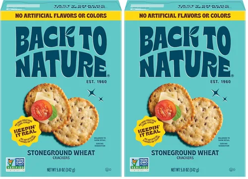 Miniatura 10 de Back to Nature - Galletas de trigo Stoneground - Ajo y hierbas - Ingredientes reales como trigo de grano entero, semillas de lino y sal marina - Sin