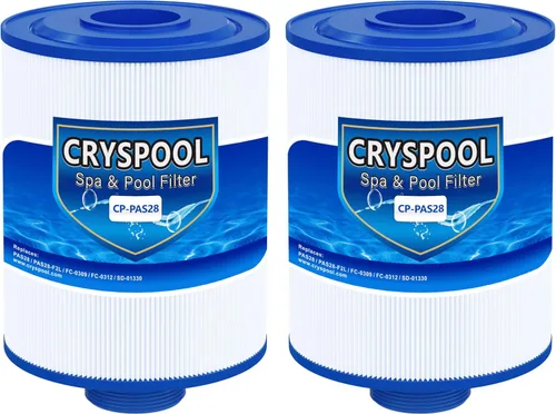 Cryspool® Filtro PAS28 compatible con PAS28, PAS28-F2L, PAS28-F2L-B12, X29-PAS28-F2L, 06-0052-12, 06-0055-12, FC-0309, FC-0312, SD-01330, cartucho