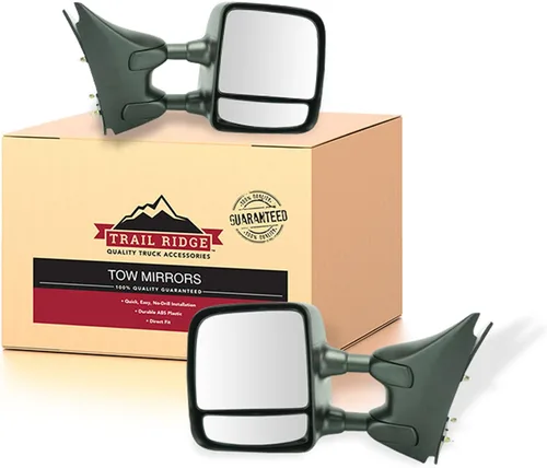 Miniatura 56 de Trail Ridge Juego de espejos de remolque de 2 piezas para el lado del conductor y del pasajero compatible con Ford F-150 FO1320479 FO1321479